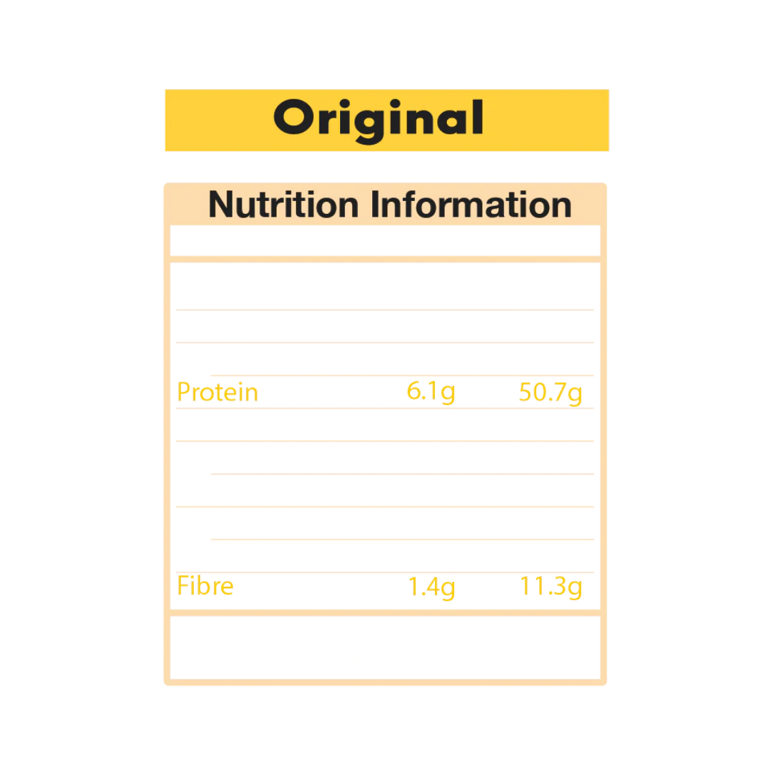 Original peanut butter powder nutritional information