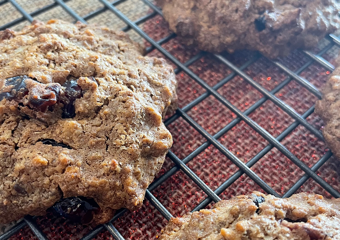 christmas cranberry oatmeal cookies