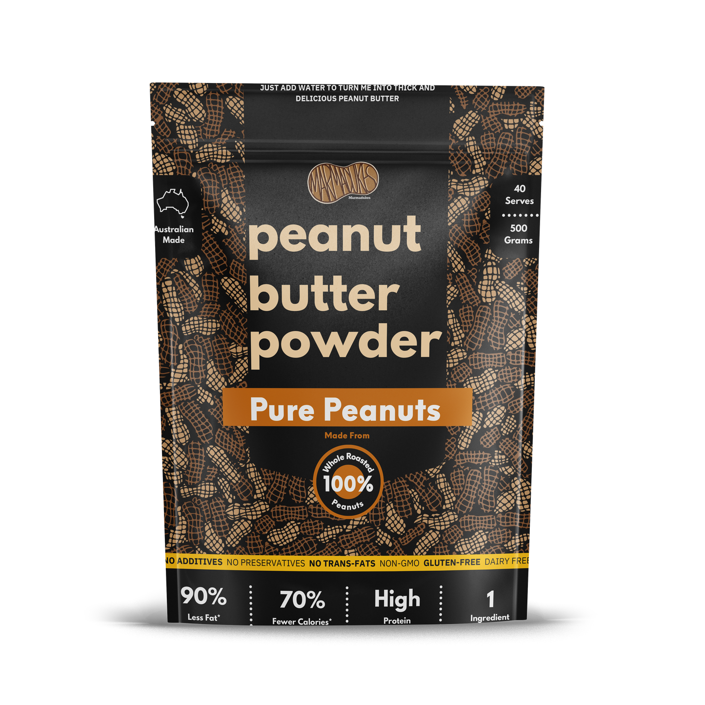 Pure Peanuts Butter Powder (500g Pouch)